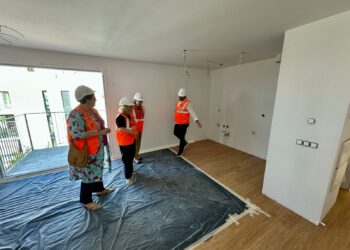 Las obras de quince Viviendas de Apoyo Municipal en Los Pacos entran en su recta final