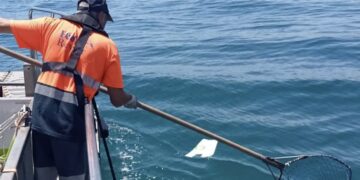 Los plásticos siguen siendo el principal elemento recogido en las aguas costasoleñas