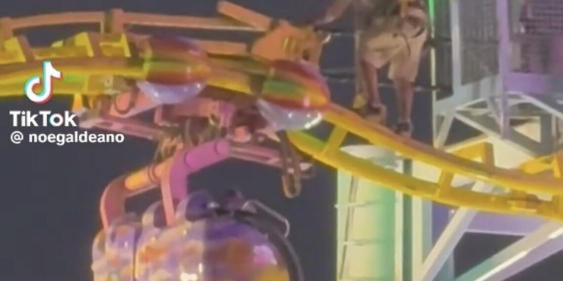 Susto en la atracción Ala Delta en la Feria de Málaga