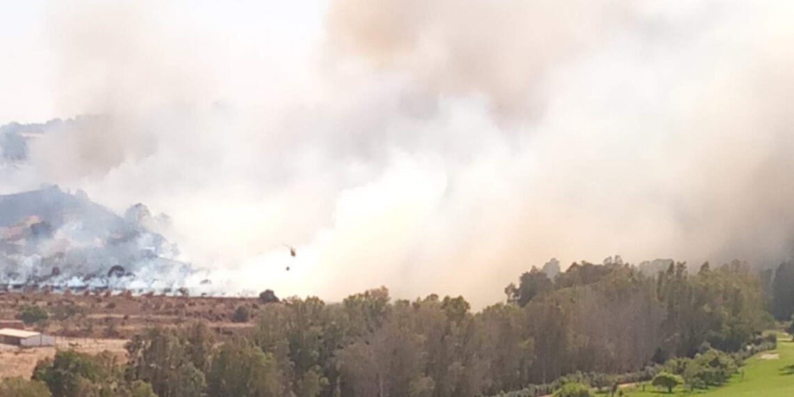 Declarado un incendio forestal en Mijas