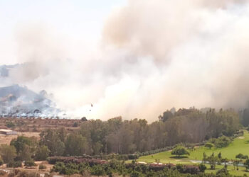 Declarado un incendio forestal en Mijas
