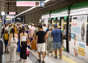 El Metro de Málaga supera los 360.000 viajeros transportados durante el operativo especial de Feria