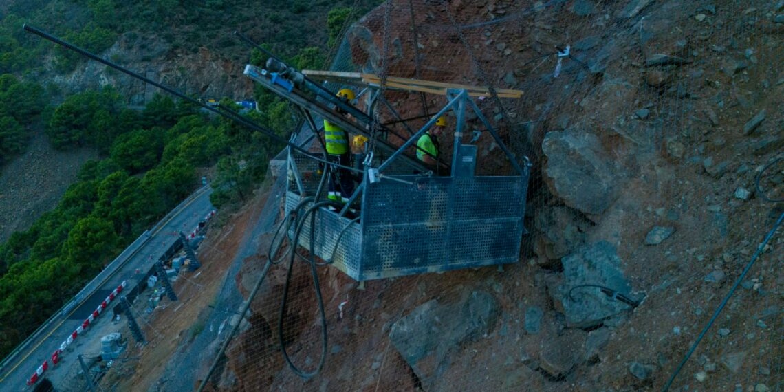 Las obras de la carretera entre Ronda y San Pedro, a punto de alcanzar el 90% de ejecución
