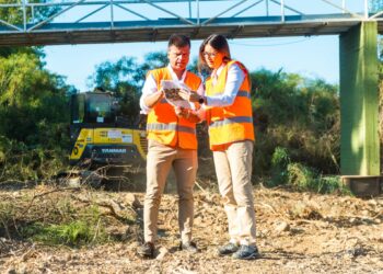 Avanzan al 50 % las obras de emergencia para reforzar la seguridad del cauce de Río Verde en Marbella