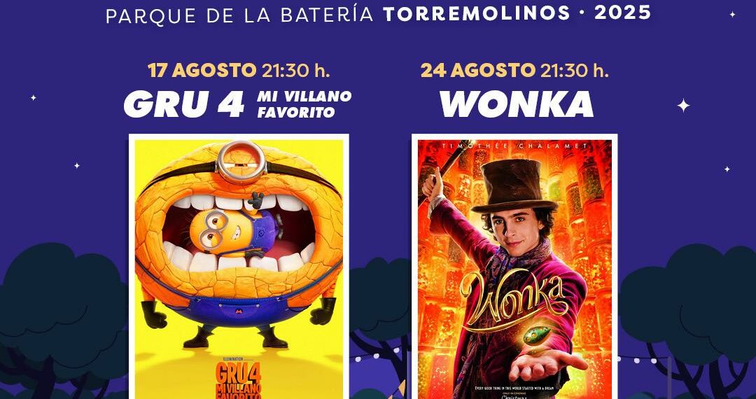 El Parque de la Batería de Torremolinos retoma este agosto películas para toda la familia en el ciclo ‘Luces, Parque, Acción’