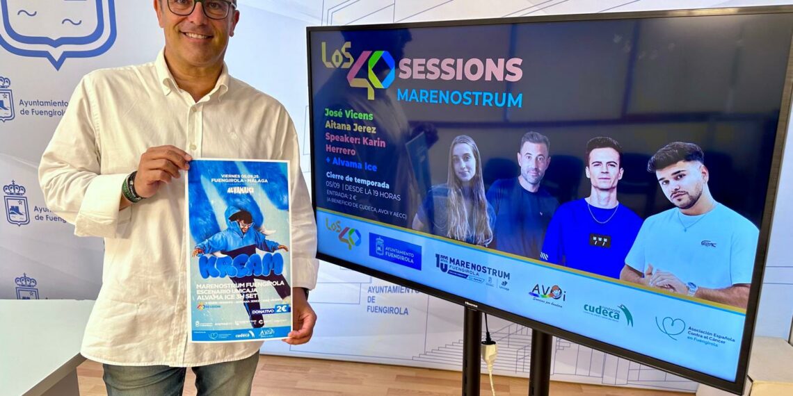 LOS40 Sessions y Alvama Ice protagonizan la fiesta solidaria de fin de verano para jóvenes en Marenotrum Fuengirola