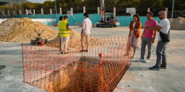 Comienza en Torremolinos la construcción de una cubierta para la pista exterior de patinaje