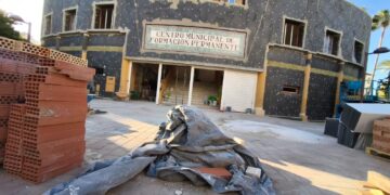 Las obras de modernización energética del edificio Ovoide, con una inversión superior a los 720.000 euros, encaran su recta final