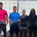 Briyana Ivanova (BUL) y la pareja Sorana Matis (ESP) y Daria Grigore (ROU), vencedoras del XII Torneo Internacional de Tenis ITF Junior Costa del Sol