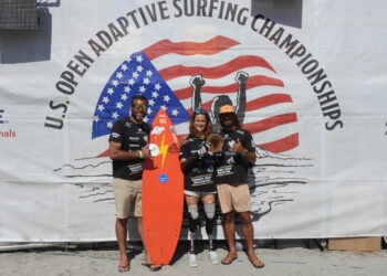 Sarah Almagro brilla en el U.S. Open Adaptive Surfing Championship 2025 en Oceanside