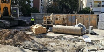 Llega la pantalladora al segundo tramo de las obras Prolongación del Metro de Málaga al Nuevo Hospital