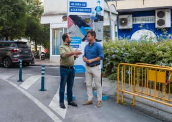 A punto de finalizar las nuevas mejoras de accesibilidad en Divina Pastora con la construcción de una rampa en San Antonio