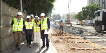 La Junta finalizará este mes los muros pantalla del primer tramo de la prolongación del Metro de Málaga
