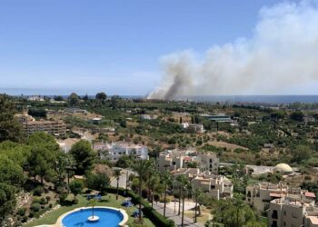 Última hora: incendio en Estepona