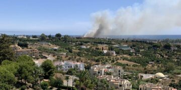 Última hora: incendio en Estepona