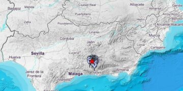 Registrado un terremoto de magnitud 3,1 en Andalucía