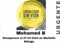 Localizan sin vida a Mohamed B, desaparecido en Marbella desde hace más de un año