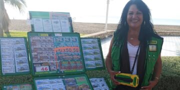 La ONCE deja 350.000 euros de diez cupones premiados en el paseo marítimo Antonio Banderas de Málaga