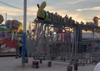Susto en la Feria de San Pedro: Bomberos rescatan a pasajeros atrapados en una atracción
