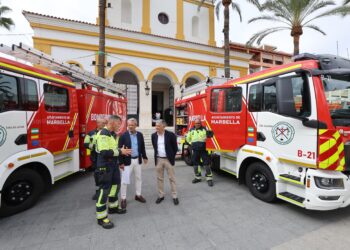 Marbella refuerza el parque móvil de Bomberos con la incorporación de tres vehículos