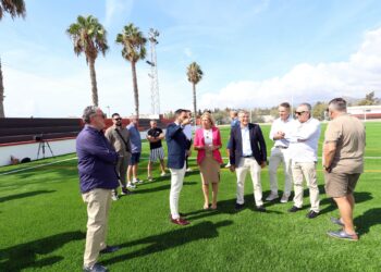 Finaliza la renovación del campo de fútbol anexo Juan José Almagro de San Pedro