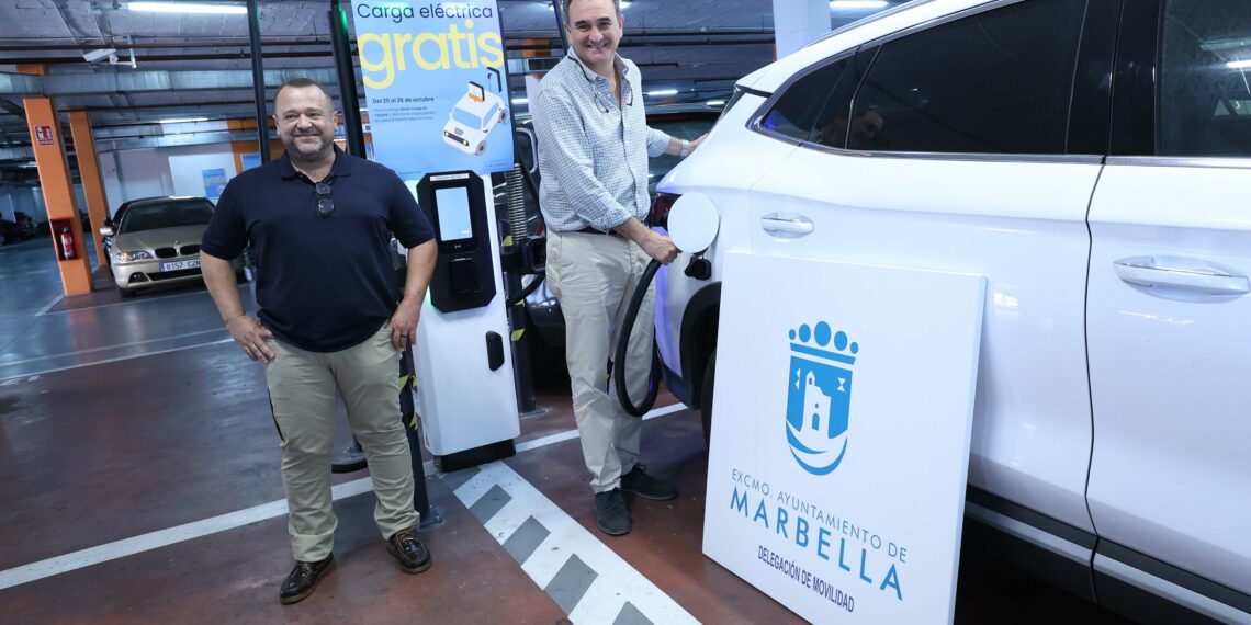 Los marbellíes puedan recargar sus vehículos de forma gratuita esta semana