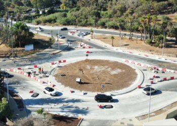Comienzan los trabajos de asfaltado del cruce entre la carretera de Istán y la antigua N-340