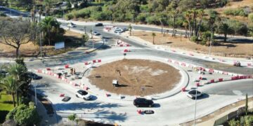Comienzan los trabajos de asfaltado del cruce entre la carretera de Istán y la antigua N-340