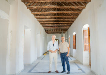 Descubierto un artesonado de principios del siglo XX durante las obras de ampliación del Museo Arqueológico