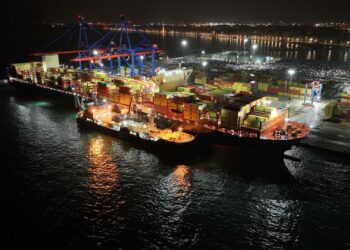 El Puerto de Málaga realiza el primer suministro de BIO-GNL al buque MSC Gabon