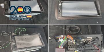 La Policía Nacional detiene a un hombre por nueve robos con fuerza en interior de vehículos en Málaga