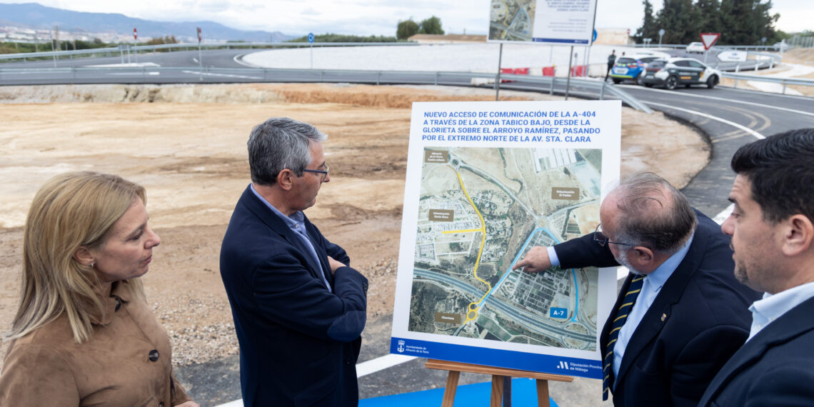 Dos proyectos financiados por la Diputación y el Ayuntamiento de Alhaurín de la Torre permiten abrir al tráfico un nuevo enlace con la A-7