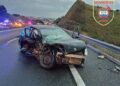 Cinco heridos en un accidente causado por un vehículo que iba en dirección contraria en Mijas