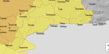 La Aemet mantiene a Málaga en alerta amarilla durante todo el fin de semana