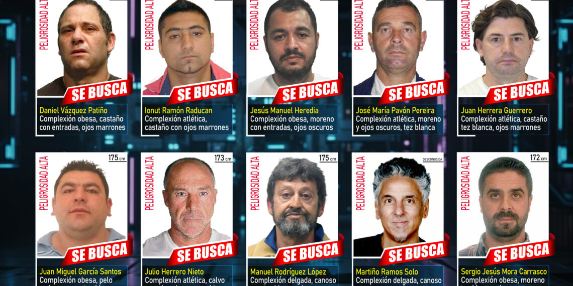 Estos son los fugitivos más buscados en España