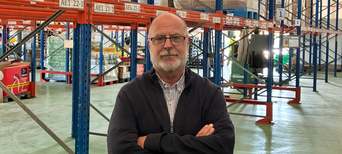 Rafael Salcedo, responsable de Bancosol: “Tenemos las estanterías vacías y necesitamos que se cumpla el lema de la campaña»