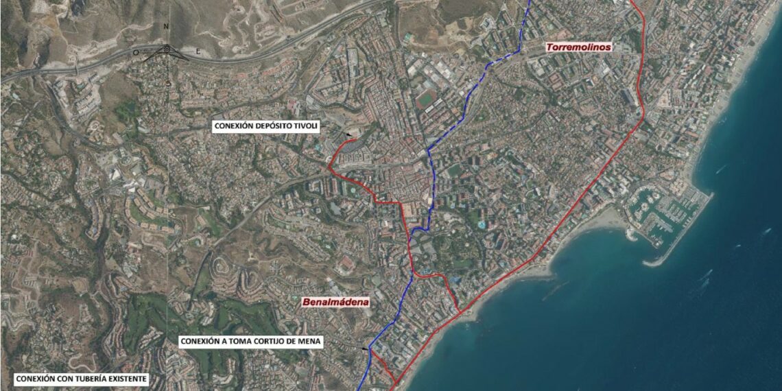 Acosol iniciará la obra del nuevo tramo de la autovía del agua entre Benalmádena y Torremolinos en diciembre