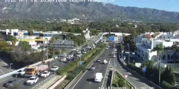 Atropellan a un ciclista de 66 años en la A-7 por San Pedro Alcántara