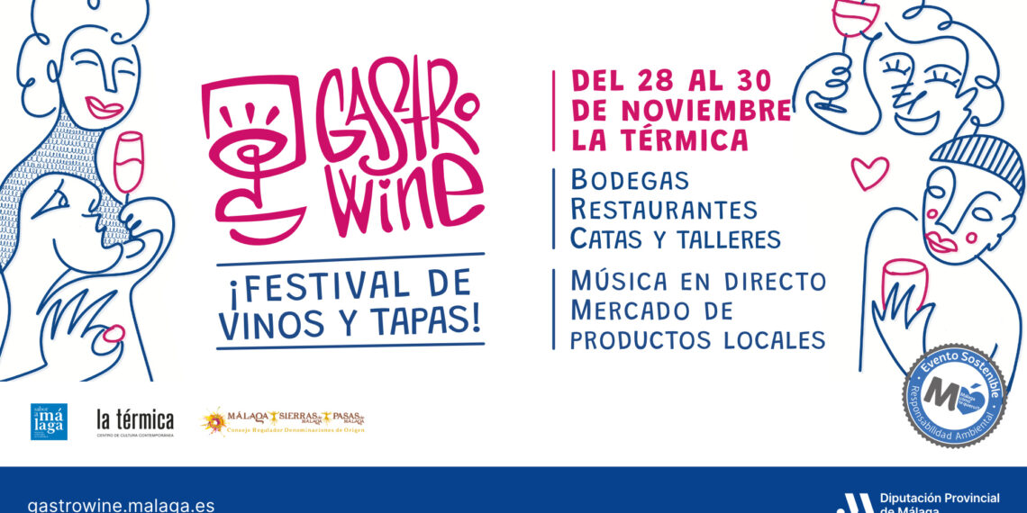 Diputación organiza un festival en torno a los vinos malagueños y la gastronomía local del 28 al 30 de noviembre