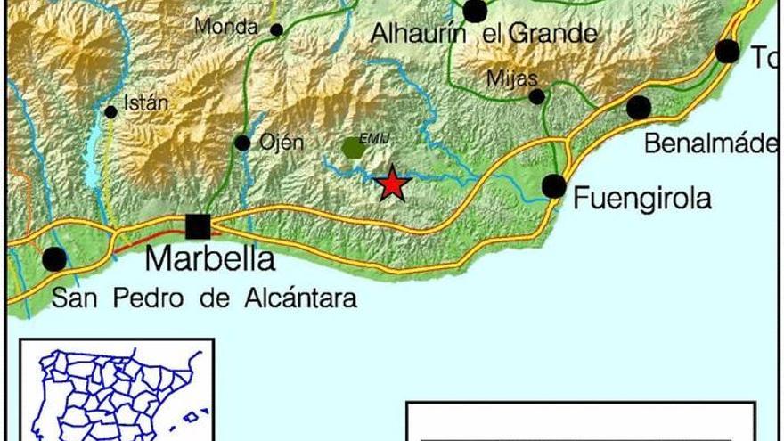 Leve terremoto de magnitud 2,4 en el entorno de Ojén