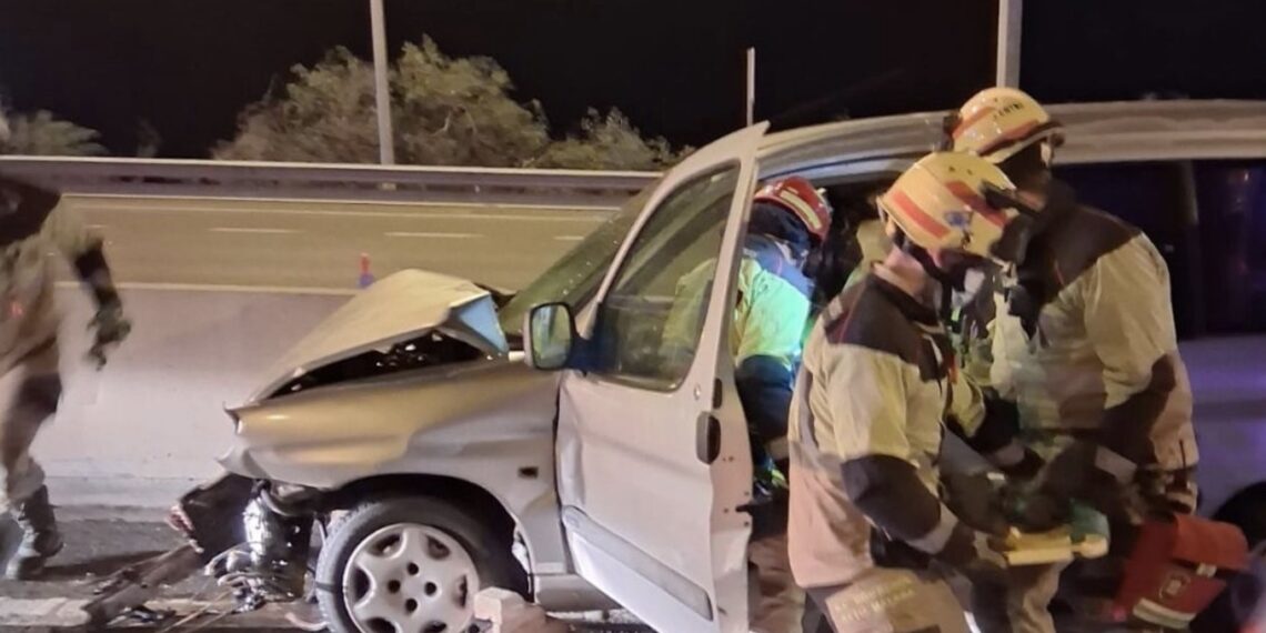 Un herido tras un accidente en la A-7 en Málaga