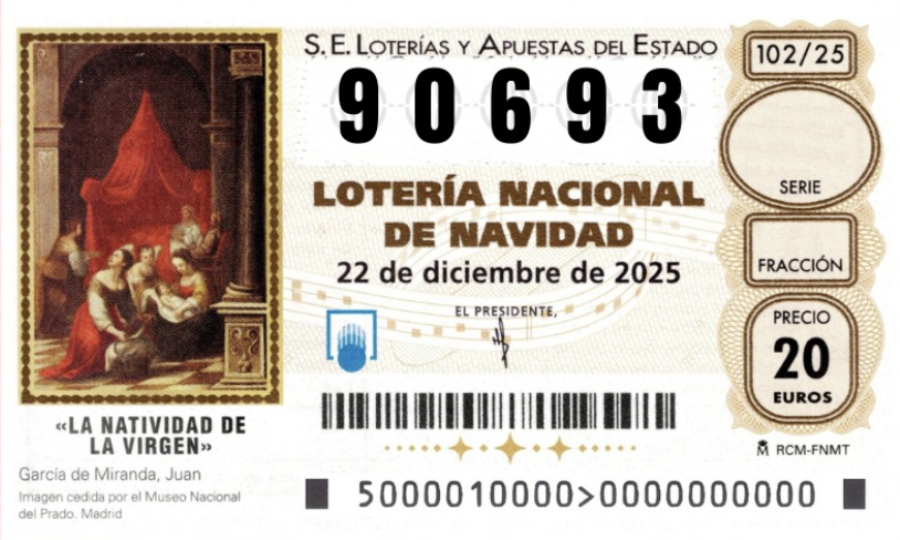 Sorteo de Navidad: el Tercer Premio de Navidad, el 90693, pasa de largo por Málaga