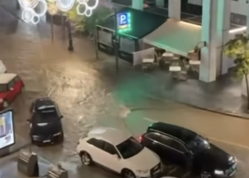 El temporal azota a la provincia de Málaga: Guaro y Monda acumulan ya los 120 litros