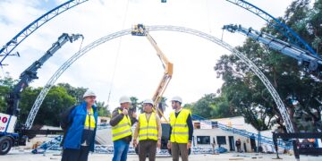 La estructura de la nueva cubierta del Centro de Tecnificación de Gimnasia Rítmica estará finalizada en este mes de diciembre