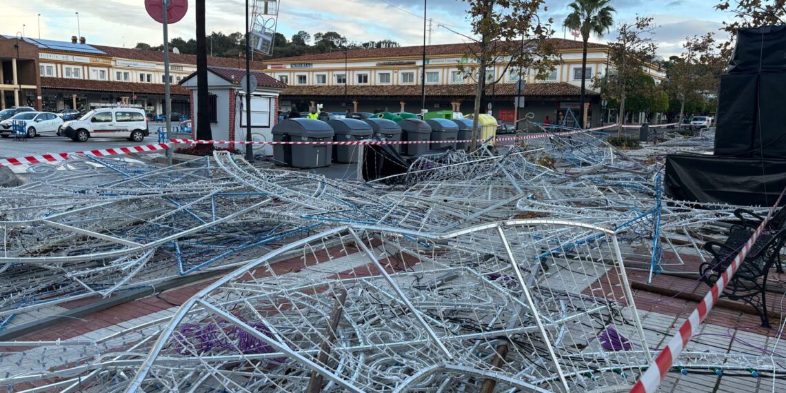El temporal causa en Mijas daños valorados en torno al medio millón de euros