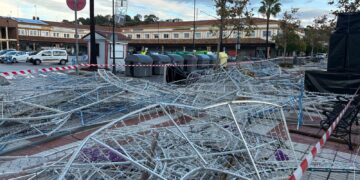 El temporal causa en Mijas daños valorados en torno al medio millón de euros
