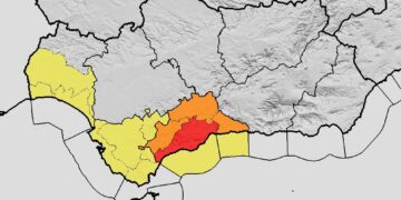 Aemet eleva el aviso a rojo por fuertes lluvias en la Costa del Sol