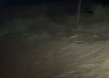 El río Guadalhorce se desborda a su paso por Cártama y casi roza sus máximos históricos