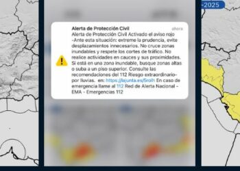 Emergencias envía un mensaje Es-Alert a la Costa del Sol tras el aviso rojo de la Aemet