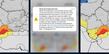 Emergencias envía un mensaje Es-Alert a la Costa del Sol tras el aviso rojo de la Aemet